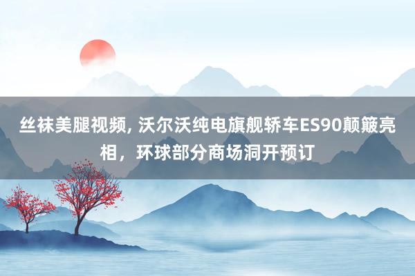 丝袜美腿视频， 沃尔沃纯电旗舰轿车ES90颠簸亮相，环球部分商场洞开预订